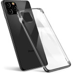 Hurtel Clear Color Case Gel TPU Electroplating frame Cover for Samsung Galaxy A52s 5G / A52 5G / A52 4G black - (Clear Color Case Samsung A52 5G/4G Black)