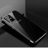 Hurtel Clear Color Case Gel TPU Electroplating frame Cover for Samsung Galaxy A72 4G black - (Clear Color Case Samsung A72 4G Black)
