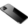 Hurtel Clear Color Case Gel TPU Electroplating frame Cover for Xiaomi Mi 11 black - (Clear Color Case Xiaomi Mi 11 Black)