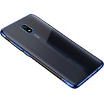 Hurtel Clear Color Case Gel TPU Electroplating frame Cover for Xiaomi Redmi 8A blue - (Clear Color Case Redmi 8A blue)