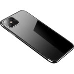 Hurtel Clear Color case TPU gel cover with a metallic frame for Samsung Galaxy S22 Ultra black - (Clear Color Case Samsung S22 Ultra Black)
