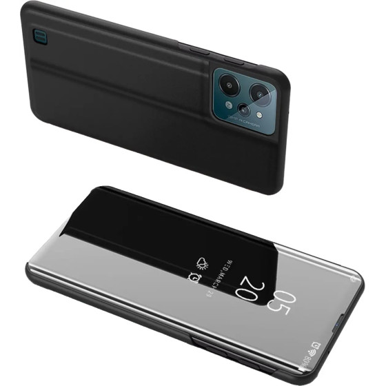 Hurtel Clear View Case cover for Realme C31 flip cover black - (Clear View Case REALME C31 Black)
