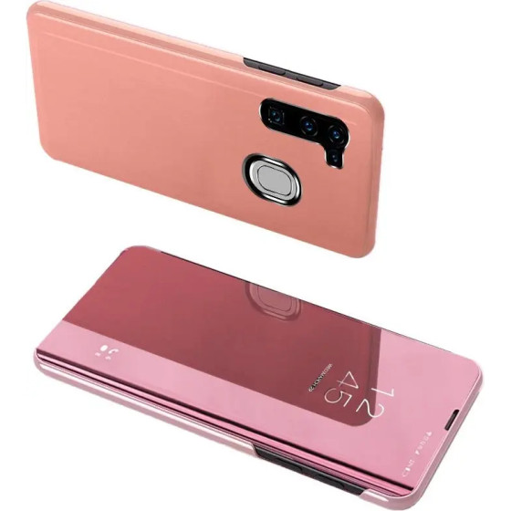 Hurtel Clear View Case cover for Samsung Galaxy A11 / M11 pink - (Clear View Case Samsung A11/M11 Pink)