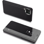Hurtel Clear View Case cover for Samsung Galaxy A22 4G black - (Clear View Case Samsung A22 4G Black)