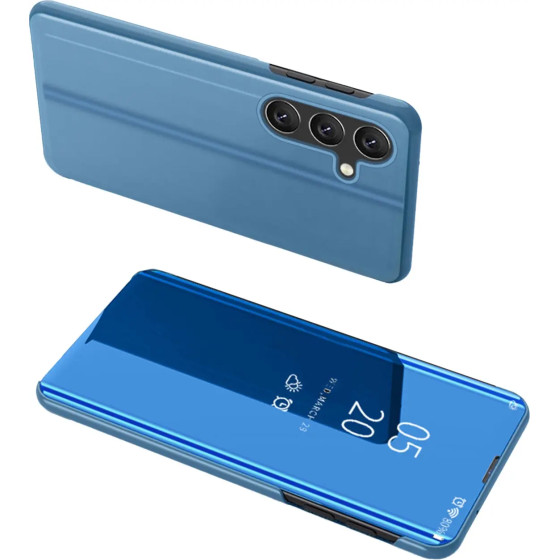 Hurtel Clear View Case cover for Samsung Galaxy A24 4G flip cover blue - (Clear View Case Samsung A24 Blue)
