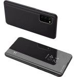 Hurtel Clear View Case cover for Samsung Galaxy A72 4G black - (Clear View Case Samsung A72 Black)