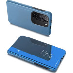 Hurtel Clear View Case cover for Xiaomi Redmi K40 Pro+ / K40 Pro / K40 / Poco F3 blue - (Clear View Case Xiaomi POCO F3/Redmi K40 Blue)