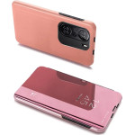 Hurtel Clear View Case cover for Xiaomi Redmi K40 Pro+ / K40 Pro / K40 / Poco F3 pink - (Clear View Case Xiaomi POCO F3/Redmi K40 Pink)