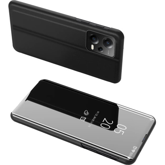 Hurtel Clear View Case cover for Xiaomi Redmi Note 12 Pro+ with a flip cover black - (Clear View Case Xiaomi Redmi Note 12 Pro + Black)