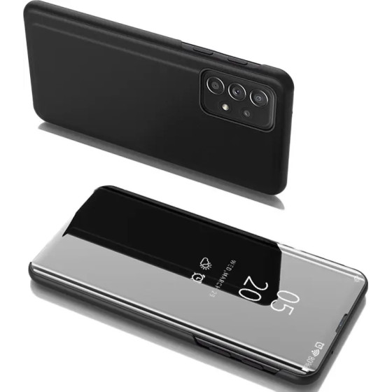 Hurtel Clear View Case Flip Cover for Samsung Galaxy A53 5G black - (Clear View Samsung A53 Black)