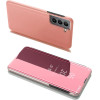Hurtel Clear View Case Flip Cover for Samsung Galaxy S22 + (S22 Plus) pink - (Clear View Samsung S22 Plus Pink)
