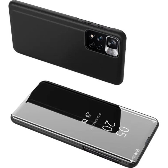 Hurtel Clear View Case flip cover for Xiaomi Redmi Note 11S / Note 11 black - (Clear View Xiaomi Redmi Note 11/11S GLOBAL Black)
