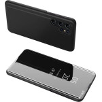 Hurtel Clear View Case for Samsung A05s with flap - black - (Clear View Case Samsung A05S Black)