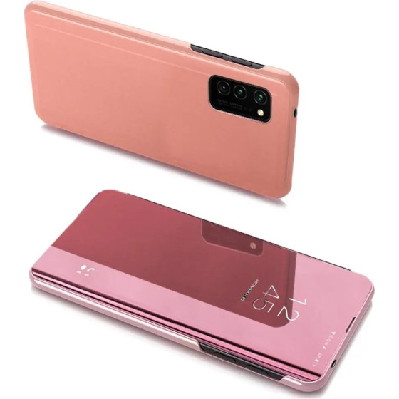Hurtel Clear View Case for Samsung Galaxy A03s (166.5) pink - (Clear View Samsung A03S (166.5) Pink)