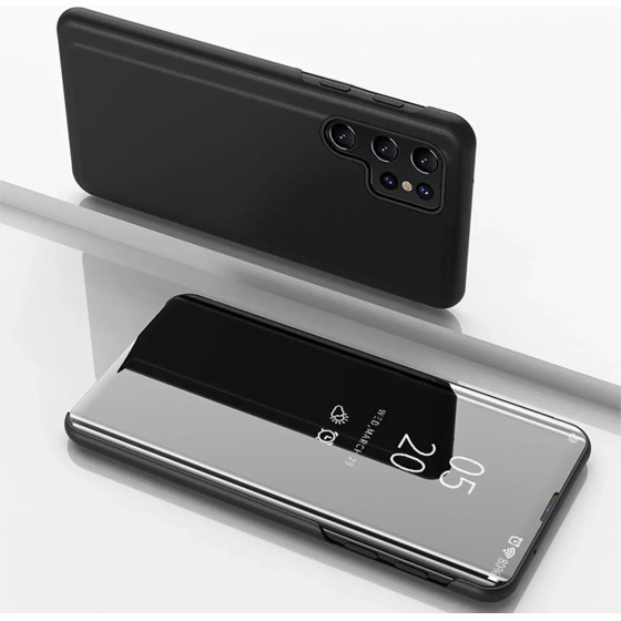 Hurtel Clear View Case for Samsung Galaxy A56 Cover with Flip - Black - (Clear View Case Samsung Galaxy A56 Black)