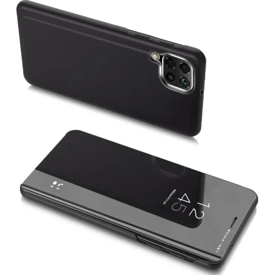 Hurtel Clear View Case for Samsung Galaxy M53 5G black - (Clear View Samsung M53 5G Black)