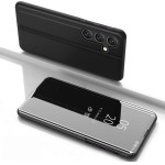 Hurtel Clear View Case for Samsung Galaxy S25 Cover with Flip - Black - (Clear View Samsung Galaxy S25 Black)