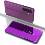 Hurtel Clear View Case for Samsung Galaxy S25 Cover with Flip - Pink - (Clear View Samsung Galaxy S25 Pink)