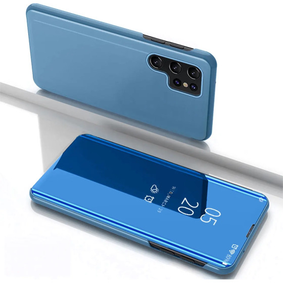Hurtel Clear View Case for Samsung Galaxy S25 Ultra Flip Cover - Blue - (Clear View Samsung Galaxy S25 Ultra Blue)