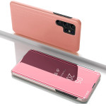 Hurtel Clear View Case for Samsung Galaxy S25 Ultra Flip Cover - Pink - (Clear View Samsung Galaxy S25 Ultra Pink)