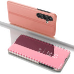 Hurtel Clear View Case for Samsung Galaxy S25+ Cover with Flip - Pink - (Clear View Samsung Galaxy S25+ Pink)