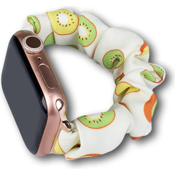 Hurtel Cloth Watch 7 band 7/6/5/4/3/2 / SE (45/44 / 42mm) strap bracelet bracelet with elastic kiwi - (Material Strap Summer Apple Watch 3/4/5/6/SE/7 42/44/45 model 3)