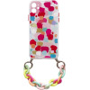 Hurtel Color Chain Case gel flexible elastic case cover with a chain pendant for iPhone 13 Pro multicolour (2) - (Color Chain Case iPhone 13 PRO Design 02)