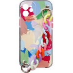 Hurtel Color Chain Case gel flexible elastic case cover with a chain pendant for iPhone 8 Plus / iPhone 7 Plus multicolour - (Color Chain Case iPhone 7/8 Plus Design 04)