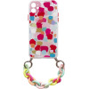 Hurtel Color Chain Case gel flexible elastic case cover with a chain pendant for iPhone XS / iPhone X multicolour - (Color Chain Case iPhone X/XS Design 02)