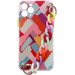 Hurtel Color Chain Case gel flexible elastic case cover with a chain pendant for Samsung Galaxy A22 4G multicolour (3) - (Color Chain Case Samsung A22 4G Design 03)
