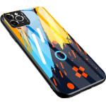 Hurtel Color Glass Case Durable Cover with Tempered Glass Back and camera cover iPhone 11 Pro Max pattern 1 - (Color Glass Case iPhone 11 Pro Max pattern 1)
