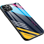 Hurtel Color Glass Case Durable Cover with Tempered Glass Back and camera cover iPhone 11 Pro Max pattern 2 - (Color Glass Case iPhone 11 Pro Max pattern 2)