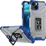 Hurtel Crystal Ring Case Kickstand Tough Rugged Cover for iPhone 12 mini blue - (Crystal Ring Case iPhone 12 Mini Blue)