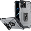 Hurtel Crystal Ring Case Kickstand Tough Rugged Cover for iPhone 12 Pro black - (Crystal Ring Case iPhone 12 Pro Black)