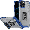 Hurtel Crystal Ring Case Kickstand Tough Rugged Cover for iPhone 12 Pro Max blue - (Crystal Ring Case iPhone 12 Pro Max Blue)