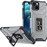 Hurtel Crystal Ring Case Kickstand Tough Rugged Cover for iPhone 13 mini black - (Crystal Ring Case iPhone 13 Mini Black)