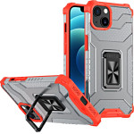 Hurtel Crystal Ring Case Kickstand Tough Rugged Cover for iPhone 13 mini red - (Crystal Ring Case iPhone 13 Mini Red)