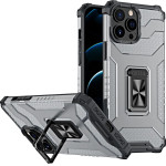Hurtel Crystal Ring Case Kickstand Tough Rugged Cover for iPhone 13 Pro black - (Crystal Ring Case iPhone 13 Pro Black)