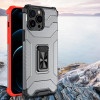 Hurtel Crystal Ring Case Kickstand Tough Rugged Cover for iPhone 13 Pro green - (Crystal Ring Case iPhone 13 Pro Army Green)
