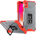 Hurtel Crystal Ring Case Kickstand Tough Rugged Cover for iPhone XS Max red - (Crystal Ring Case iPhone XS Max Red)