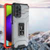Hurtel Crystal Ring Case Kickstand Tough Rugged Cover for Samsung Galaxy A72 4G black - (Crystal Ring Case Samsung A72 4G Black)