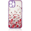 Hurtel Design Case for iPhone 12 Pro Max floral purple - (DESIGN CASE iPhone 12 Pro Max PURPLE)