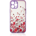 Hurtel Design Case for iPhone 12 Pro Max floral purple - (DESIGN CASE iPhone 12 Pro Max PURPLE)