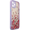 Hurtel Design Case for iPhone 12 Pro Max floral purple - (DESIGN CASE iPhone 12 Pro Max PURPLE)