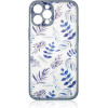 Hurtel Design Case for iPhone 12 Pro Max flower case dark blue - (DESIGN CASE iPhone 12 Pro Max DARK BLUE)