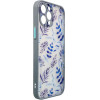 Hurtel Design Case for iPhone 12 Pro Max flower case dark blue - (DESIGN CASE iPhone 12 Pro Max DARK BLUE)