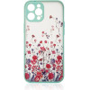 Hurtel Design Case for iPhone 12 Pro Max flower case light blue - (DESIGN CASE iPhone 12 Pro Max SKY BLUE)
