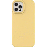 Hurtel Eco Case Case for iPhone 12 Pro Max Silicone Cover Phone Cover Yellow - (Eco Case iPhone 12 Pro Max Yellow)