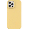 Hurtel Eco Case Case for iPhone 12 Pro Silicone Cover Phone Cover Yellow - (Eco Case iPhone 12 Pro Yellow)