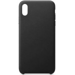 Hurtel ECO Leather case cover for iPhone 12 Pro Max black - (ECO Leather Case (without logo) iPhone 12 Pro Max black)